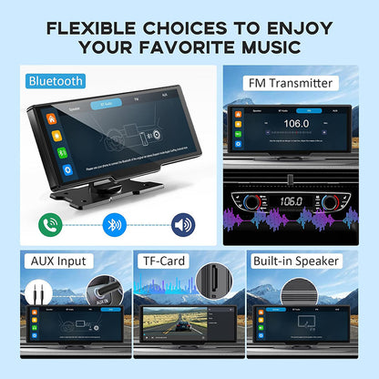 1026-inch Full Touch Screen All-in-one Car Navigation Device Front And Rear Dual Recording HD Recording P Split Screen Display