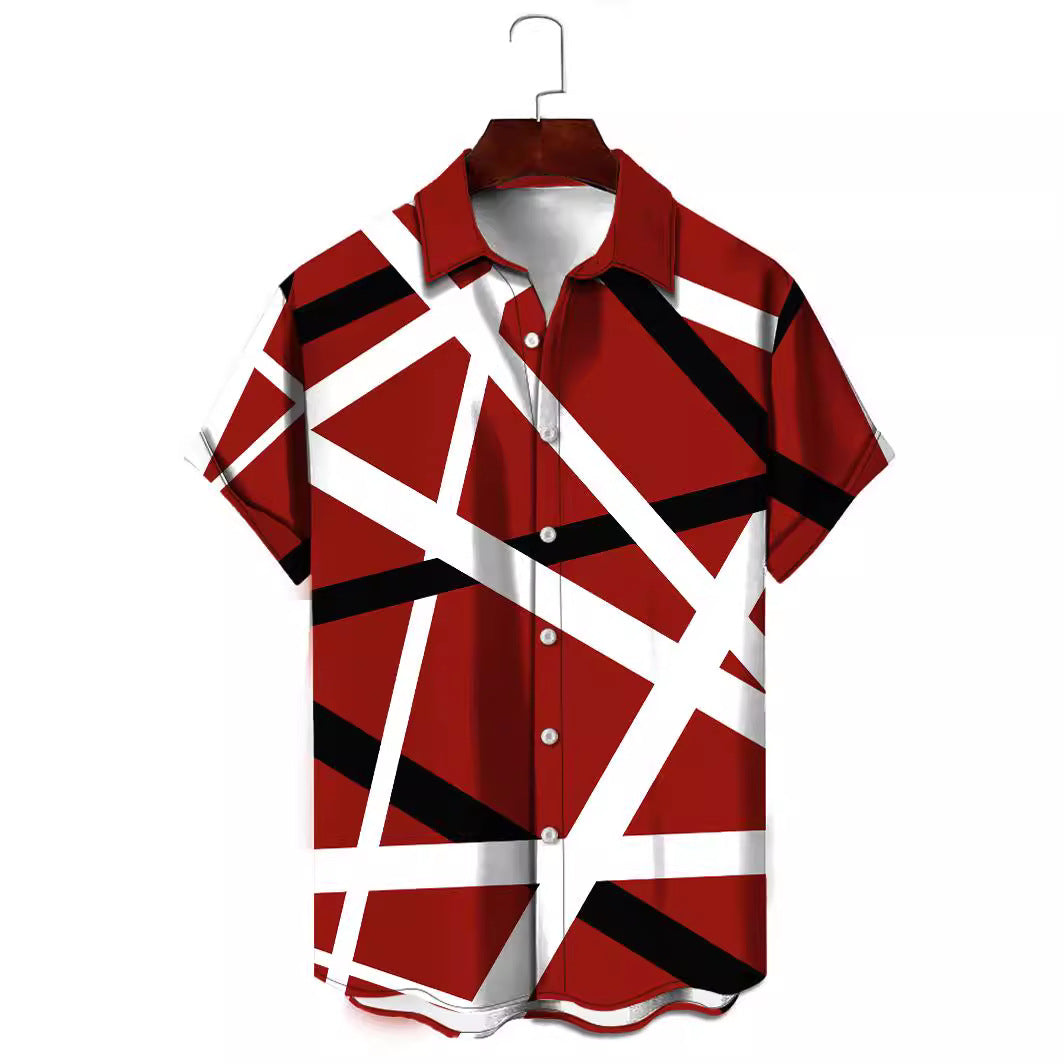 Digital Printing Men's 3d Casual Shirt