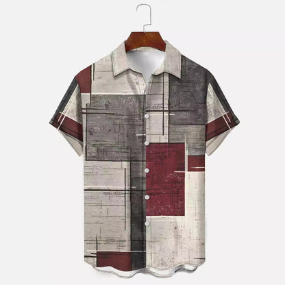 Digital Printing Men's 3d Casual Shirt