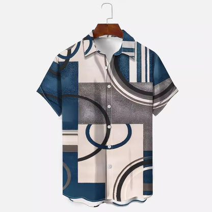 Digital Printing Men's 3d Casual Shirt