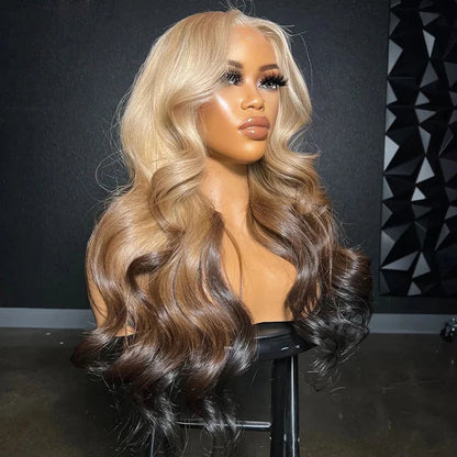 Perruque Loose Wave blonde miel,